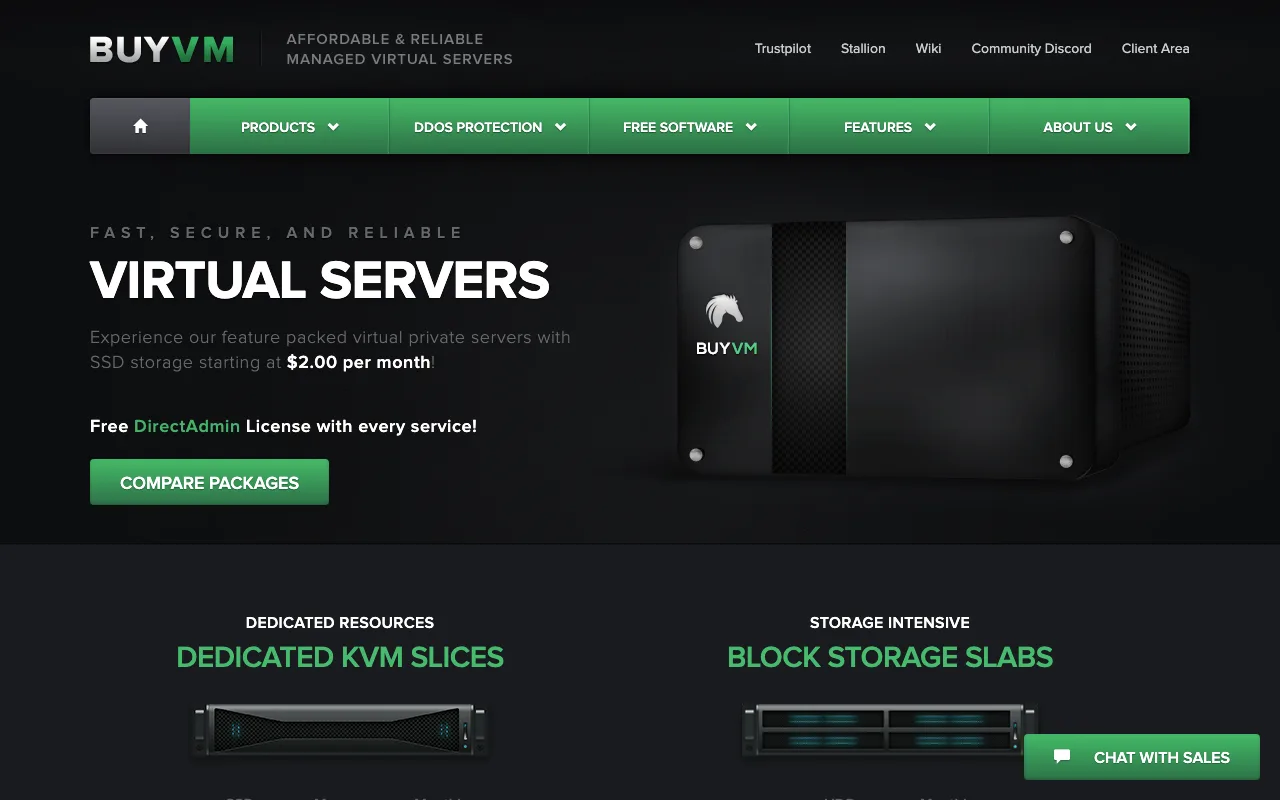 BuyVM homepage