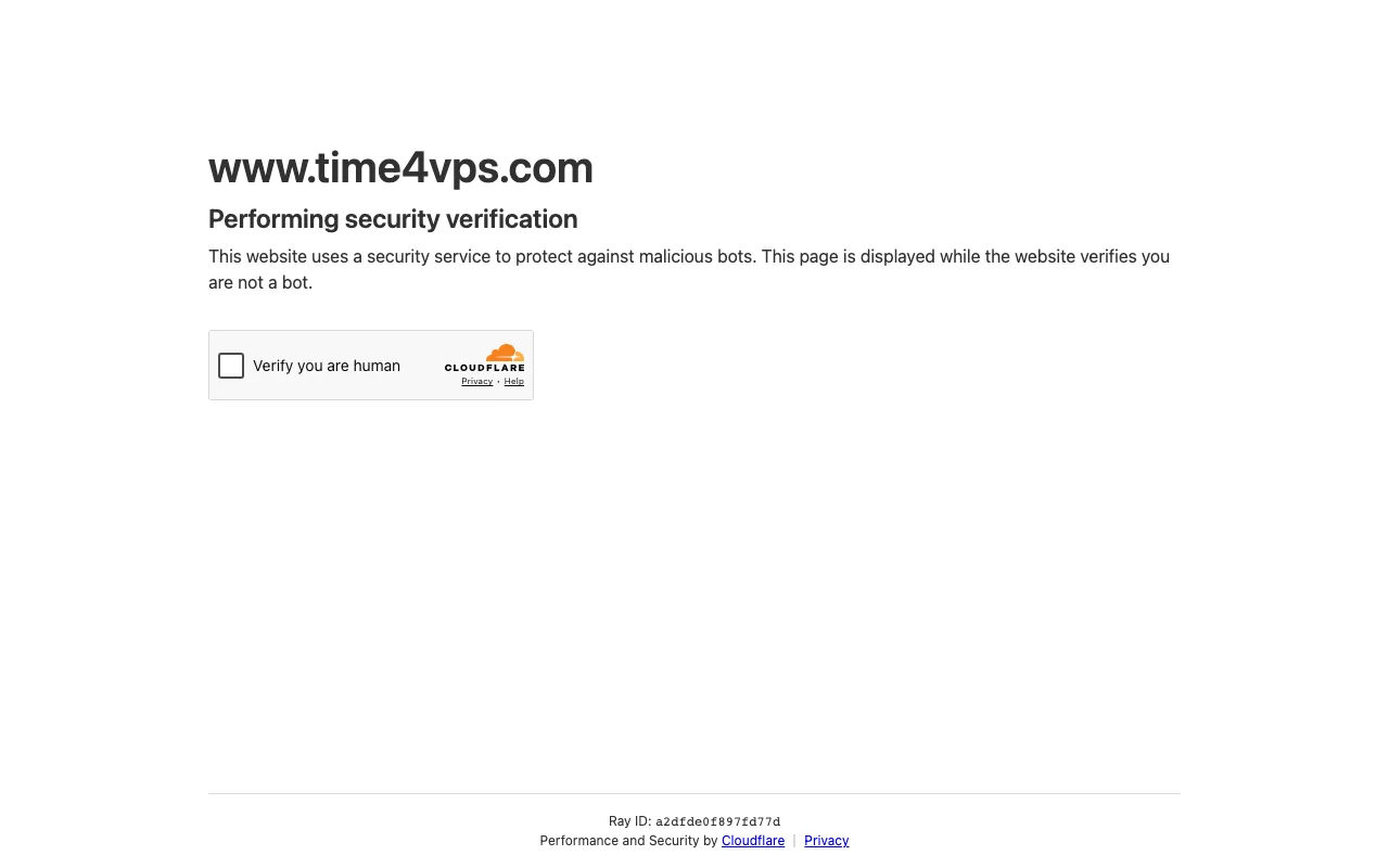 Time4VPS homepage